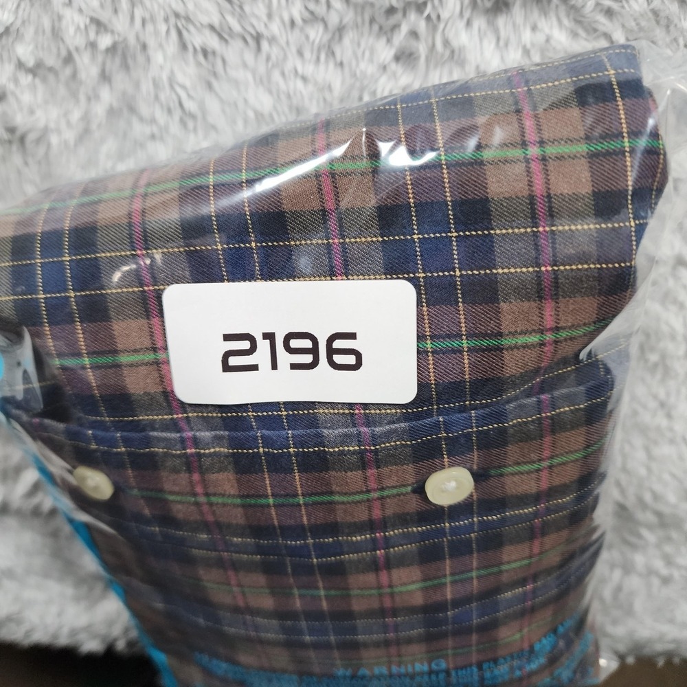 VINTAGE Ralph Lauren Shirt Mens Large Tartan Plaid Long Sleeve Classic Fit 90s - Picture 10 of 10